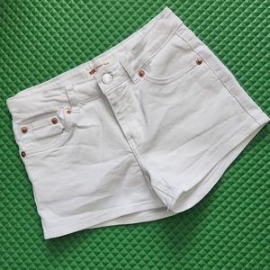 Girl Levi's Denim Shorty Shorts